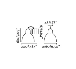 Applique*Faro Applique murale, Venice, , L16cm, H18cm - blanc