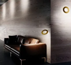 Applique*Icone Applique murale, Vera 21, , LED, 2700k, 2100lm, Ø21cm, P7cm - cuivre bronze, blanc