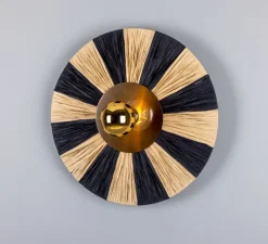 Applique murale, Vernon, laiton antique, Ø54cm, H54cm - Mullan Lighting