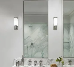 Applique*Astro Applique murale, Verona, , IP44, LED, L7,2cm, H25cm - Lighting chrome poli