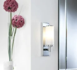 Applique*Astro Applique murale, Verona, , IP44, LED, L7,2cm, H25cm - Lighting chrome poli