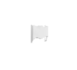Applique murale, Vertbois, prêt à peindre, Lola, blanc, L14cm, H12cm - Nedgis