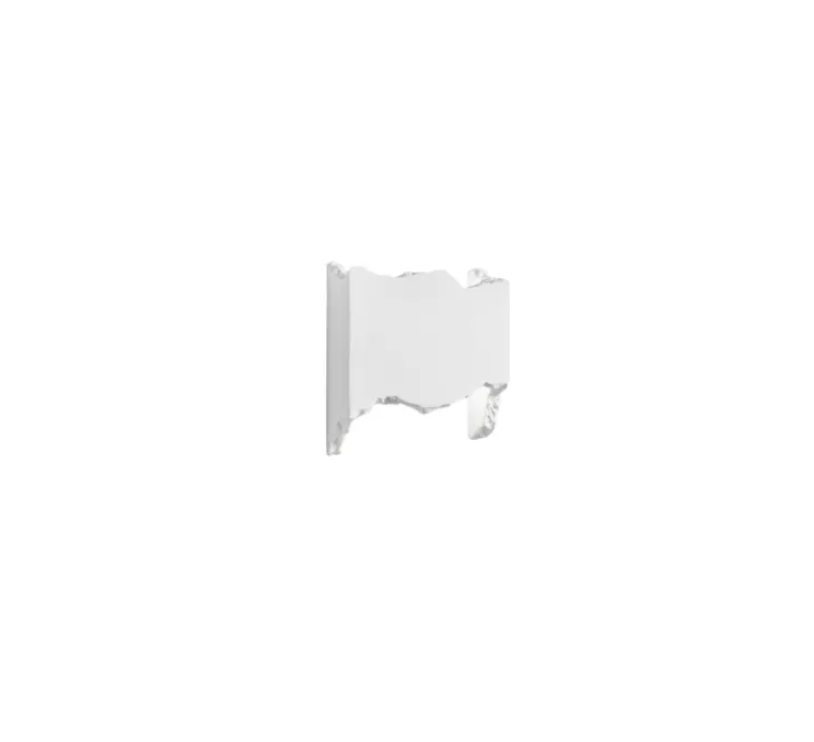 Applique murale, Vertbois, prêt à peindre, Lola, blanc, L14cm, H12cm - Nedgis