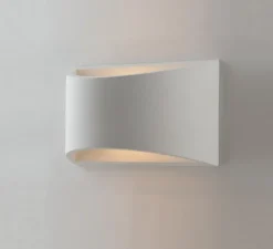 Applique murale, Vertbois, Léane, prêt à peindre, blanc, plâtre, L19,9cm, H11,5cm - Nedgis