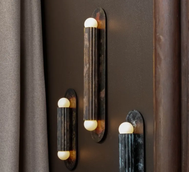 Applique*Schwung Applique murale, Vesta LG, , L10,5cm, H45,6cm - rose cendré