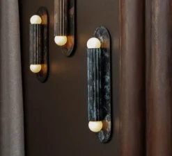 Applique murale, Vesta MD, vert-de-gris, L10,5cm, H38cm - Schwung