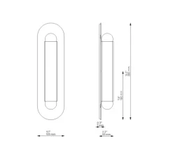 Applique murale, Vesta MD, vert-de-gris, L10,5cm, H38cm - Schwung