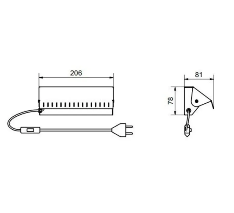 Applique*Belid Applique murale, Vippa, , L20,6cm, H7,8cm - blanc