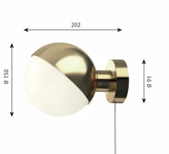 Applique*Louis Poulsen Applique murale, VL Studio, , Ø15cm, P20,1cm - laiton brossé