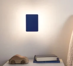Applique*Nemo Lighting Applique murale, Volet Pivotant Simple, , LED, 3000K, 1000lm, L17cm, H13cm - Charlotte Perriand - bleu