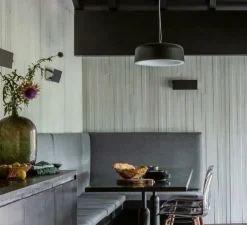 Applique murale, Volet Pivotant Double, noir, LED, 3000K, 2000lm, L34cm, H13cm - Nemo Lighting