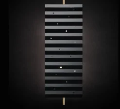 Applique murale, Wallie, Noir, Laiton, L26cm, H80cm - Tato Italia