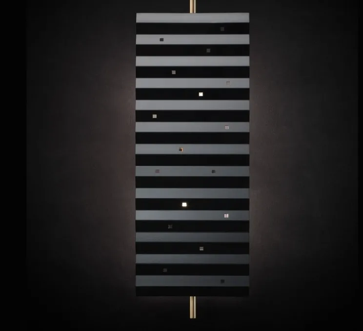 Applique murale, Wallie, Noir, Laiton, L26cm, H80cm - Tato Italia