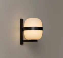 Applique*Santa & Cole Applique murale, Wally Cestita, , IP54, Ø22cm, H24cm - noir