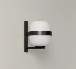 Applique*Santa & Cole Applique murale, Wally Cestita, , IP54, Ø22cm, H24cm - noir