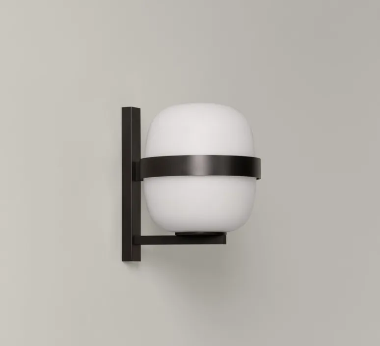 Applique*Santa & Cole Applique murale, Wally Cestita, , IP54, Ø22cm, H24cm - noir