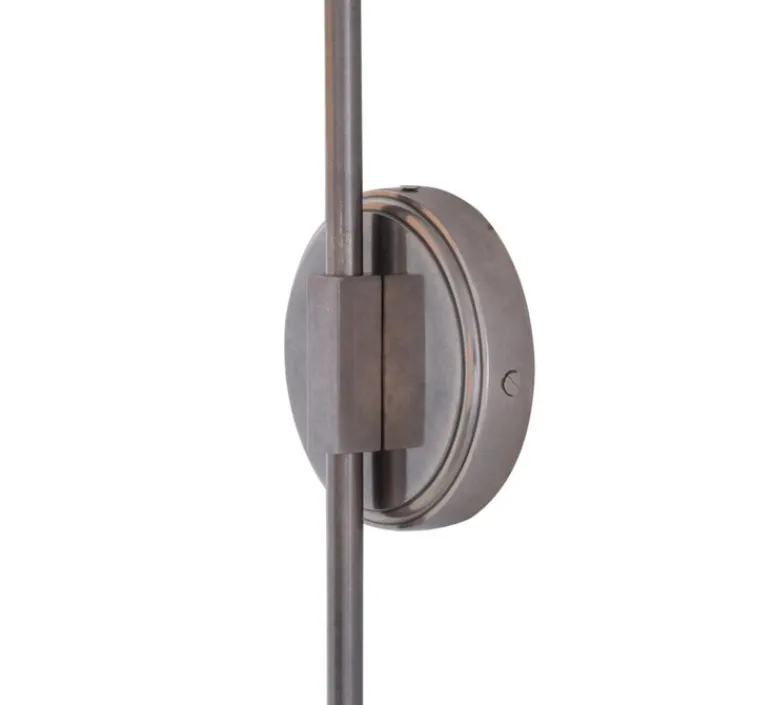 Applique*Mullan Lighting Applique murale, Winslow double, , L37cm, H67cm - Argent antique, globe transparent