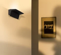 Applique murale, Zena, noir, LED, dim, 2700k, 2200 lm, L28cm, H8cm - Nemo Lighting