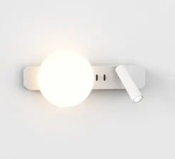 Applique murale, Zeppo Reader, blanc mat, L15cm, H34cm - Astro