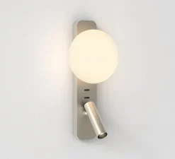 Applique*Astro Applique murale, Zeppo Reader, , L15cm, H34cm - nickel mat