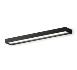 Applique murale, Zero Line, noir, LED, dim, 2700K, 640 lm, L52cm, H3cm - Panzeri