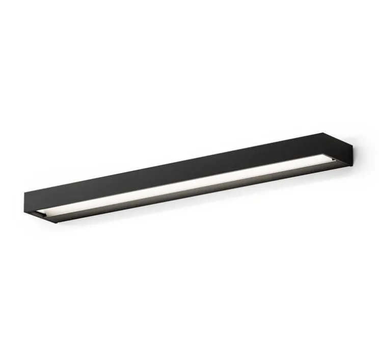 Applique murale, Zero Line, noir, LED, dim, 2700K, 640 lm, L52cm, H3cm - Panzeri