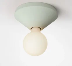 Applique|Plafonnier & Spot*Plato Design Applique ou plafonnier, Ada, , Ø17,5cm, H7,5cm - Vert menthe