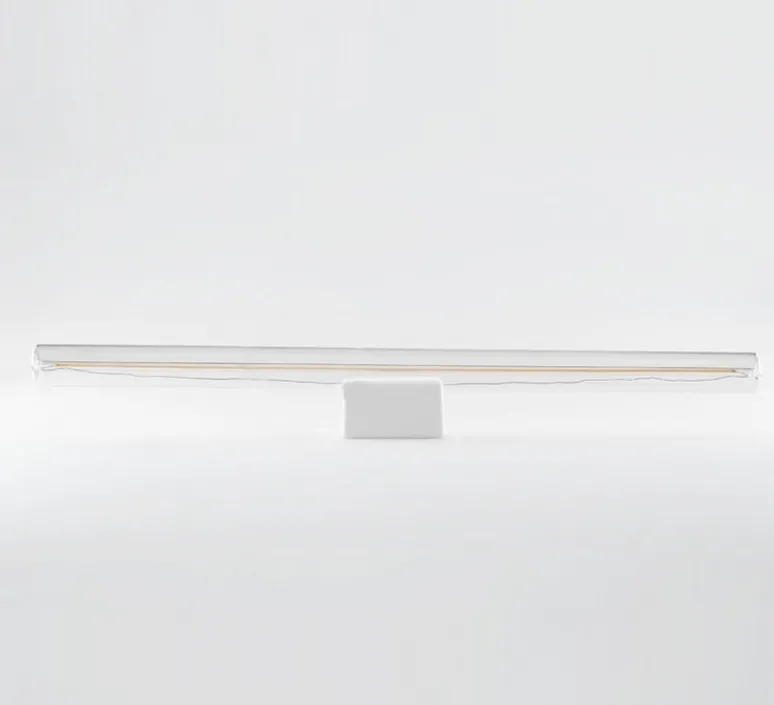 Plafonnier & Spot|Applique*Zangra Applique ou plafonnier, Adrien, , ampoule tubulaire transparente, L50cm, H6cm - blanc