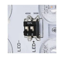 Applique ou plafonnier, Ainos, blanc, IP65, LED, dim, 3000/4000K, 1300 lm, L30cm, H6,5cm - SLV