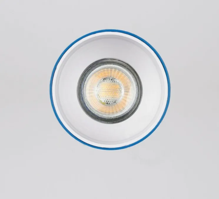 Applique ou plafonnier, Annabelle, bleu, Ø9cm, H11cm - Zangra