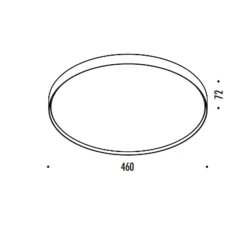 Applique|Plafonnier & Spot*Davide Groppi Applique ou plafonnier, Aurora, , LED, dim, 3000K, 2700 lm, Ø46cm, H7,2cm - cuivre