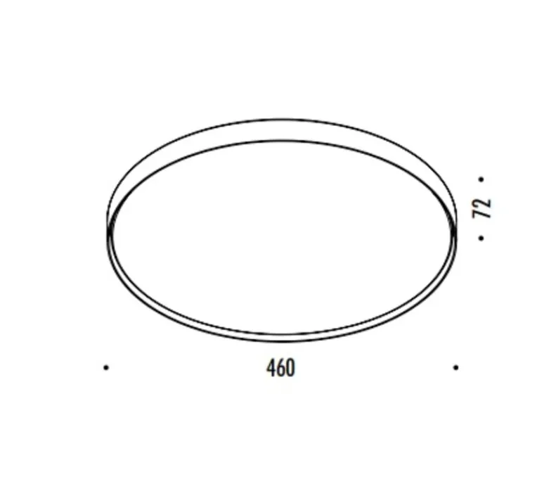 Applique|Plafonnier & Spot*Davide Groppi Applique ou plafonnier, Aurora, , LED, dim, 3000K, 2700 lm, Ø46cm, H7,2cm - cuivre