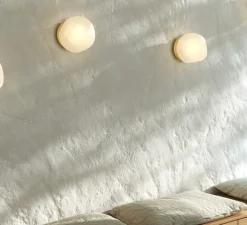 Applique|Plafonnier & Spot*Nordic Tales Applique ou plafonnier, Barocco, , Ø20cm, H21cm - blanc et laiton