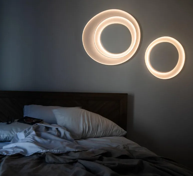Plafonnier & Spot|Applique*Foscarini Applique ou plafonnier, Bahia, , LED, 2850K, 4850lm, L70cm, H76cm - variable, blanc