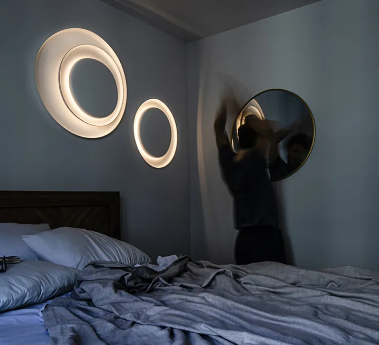 Plafonnier & Spot|Applique*Foscarini Applique ou plafonnier, Bahia, , LED, 2850K, 4850lm, L70cm, H76cm - variable, blanc