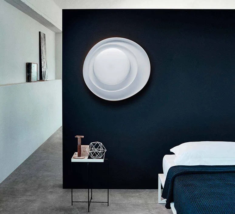 Plafonnier & Spot|Applique*Foscarini Applique ou plafonnier, Bahia, , LED, 2850K, 4850lm, L70cm, H76cm - variable, blanc