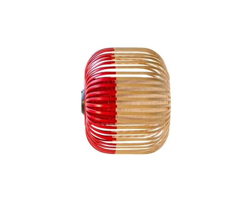 Plafonnier & Spot|Applique*Forestier Applique ou plafonnier, Bamboo Light XS, , Ø27cm, H20cm - rouge