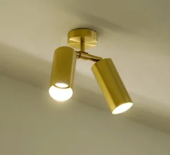 Applique ou plafonnier, Book XL Double, laiton brossé, L41,5cm, P20cm - Contain