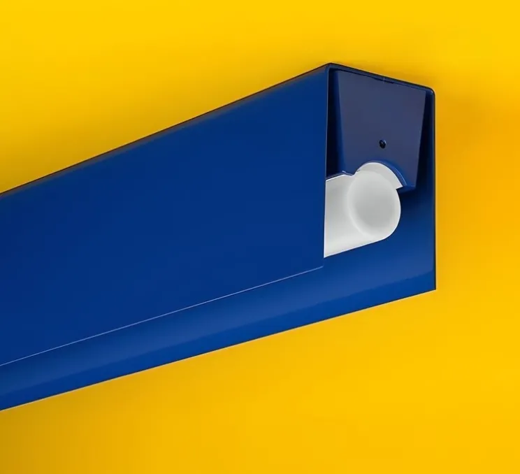 Applique ou plafonnier, Brad, bleu, L100cm, H5cm - Zangra