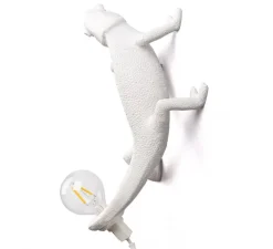 Plafonnier & Spot|Enfants*Seletti Applique ou plafonnier caméléon, Chameleon Lamp Going Up, , L21cm, H9cm - blanc