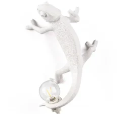 Plafonnier & Spot|Enfants*Seletti Applique ou plafonnier caméléon, Chameleon Lamp Going Up, , L21cm, H9cm - blanc
