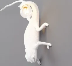 Enfants|Plafonnier & Spot*Seletti Applique ou plafonnier caméléon, Chameleon Lamp Going Down, , L21cm, H10cm - blanc
