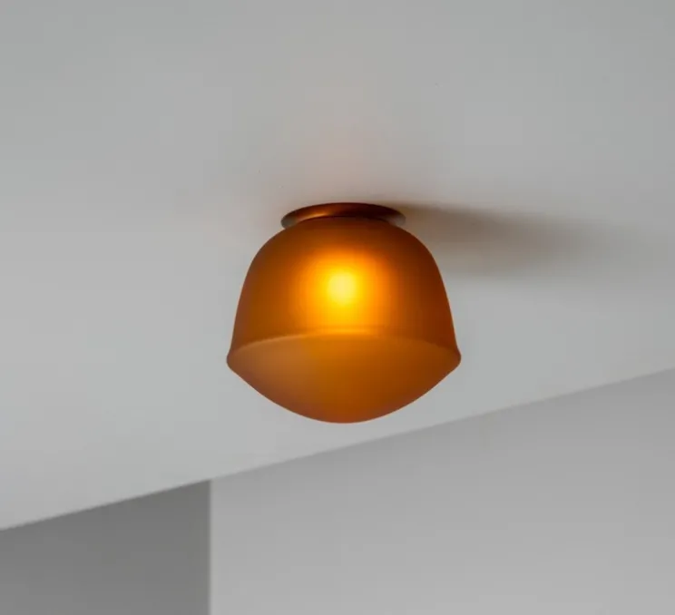 Applique ou plafonnier, Contour 150, base mini, jaune citrine, LED, 2700K, Ø15cm, H13cm - A-N-D