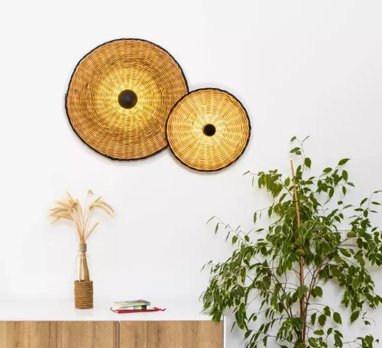 Plafonnier & Spot|Applique*Faro Applique ou plafonnier, Costas 400 H140, , Ø40cm, P14cm - noir mat