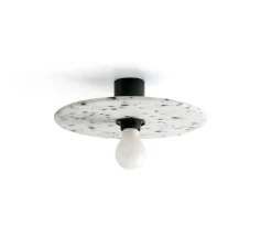 Plafonnier & Spot|Applique*Faro Applique ou plafonnier, Confetti 300, , L30cm, P7cm - noir et blanc
