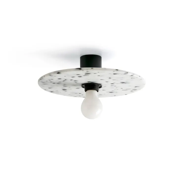 Plafonnier & Spot|Applique*Faro Applique ou plafonnier, Confetti 300, , L30cm, P7cm - noir et blanc