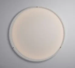 Applique|Plafonnier & Spot*Le Deun Applique ou plafonnier, Curve 120, avec alimentation déportée, , LED, dim, 2700K, 2112 lm, Ø123cm, H8cm - blanc