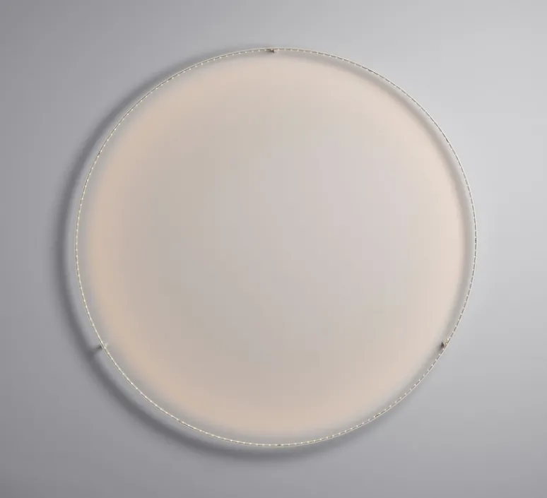 Applique|Plafonnier & Spot*Le Deun Applique ou plafonnier, Curve 120, avec alimentation déportée, , LED, dim, 2700K, 2112 lm, Ø123cm, H8cm - blanc