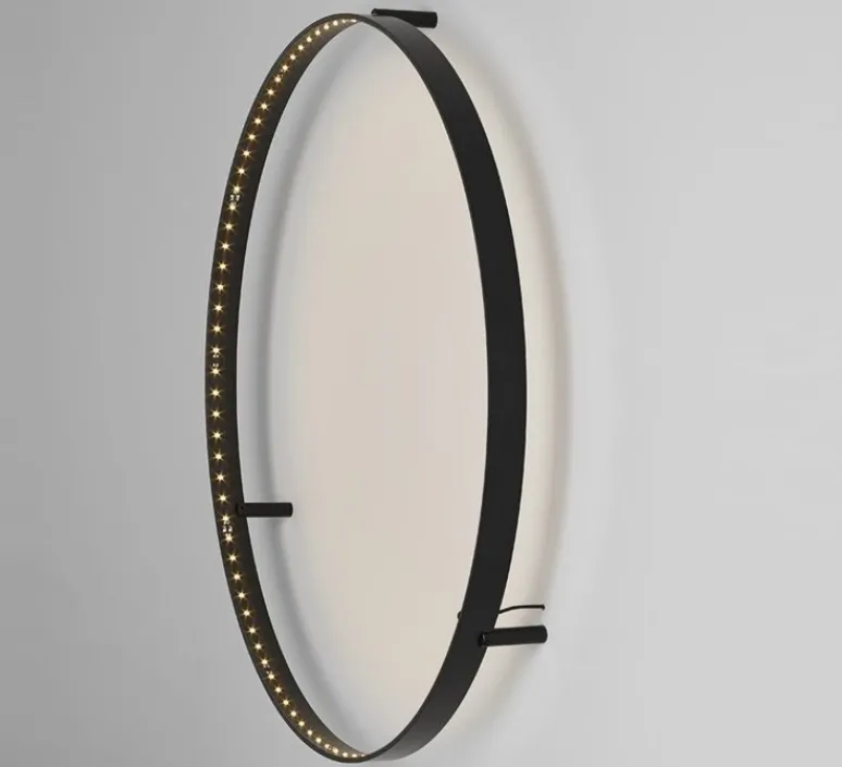 Applique|Plafonnier & Spot*Le Deun Applique ou plafonnier, Curve 60, avec alimentation déportée, , LED, dim, 2700K, 1056 lm, Ø62cm, H8cm - noir