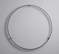 Applique ou plafonnier, Curve 80, avec alimentation déportée, noir, LED, dim, 2700K, 1400 lm, Ø83cm, H8cm - Le Deun